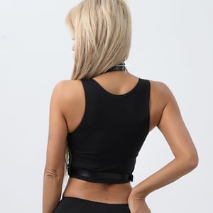 Harness Feminino Em Couro Vibe Toys