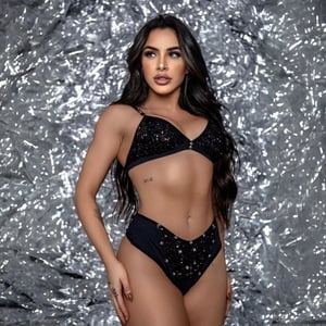 Conjunto Sexy Ludmila Com Spikes Universo Feminino