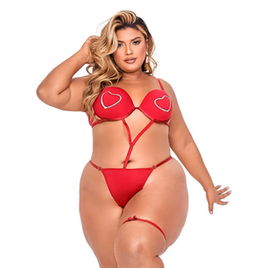Body Kiss Plus Size Coleção Kisses Tallyta Moda Apimentada