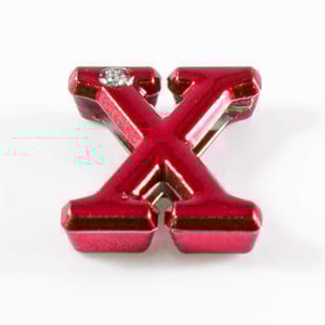 Letras Para Personalizar Em Plástico Abs Vermelha Hard