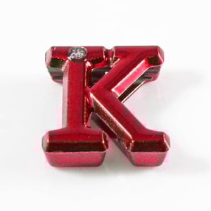 Letras Para Personalizar Em Plástico Abs Vermelha Hard