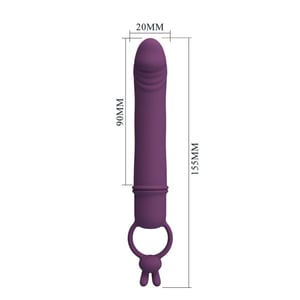 Cora Vibrador Com Glande 10 Vibrações Pretty Love