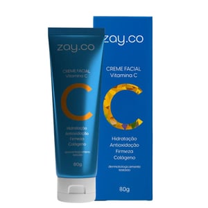 Creme Facial Vitamina C E Colágeno 80g Zay.co