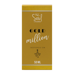 Gold Million Colônia Masculina 50ml Soul Cosméticos