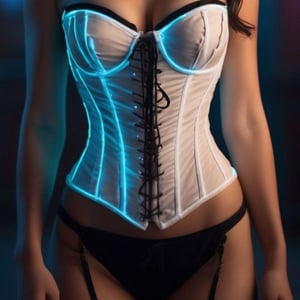 Avental Sexy 3d Feminino Espartilho Branco Pimenta Sexy 