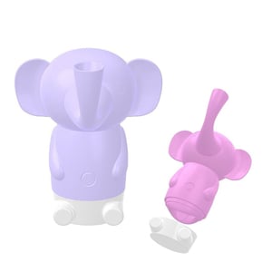 Vibrador Formato De Elefante Com 11 Modos De Pulsação E Língua Estimuladora