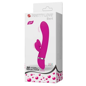 Vibrador Ponto G Com Estimulador Clitoriano 30 Vibrações Bert Pretty Love