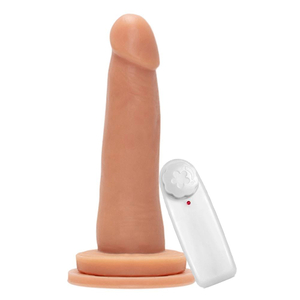 Prótese Maciça Com Vibro E Ventosa 14,8 X 3,6cm êxtase