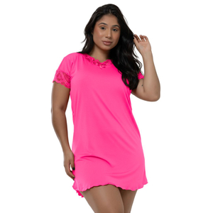 Camisola Confort Lisa Luíza Com Renda Patitex