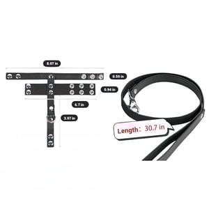 Anel Peniano De Couro Com Guia Para Bondage Vibe Toys