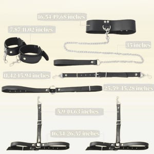 Kit De Bondage Com Guia E Coleira Vibe Toys