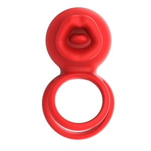 Anel Peniano Duplo Lip Ring Com 9 Vibrações E Controle Por Aplicativo