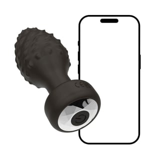 Plug Anal Em Silicone Com 10 Vibrações Via App Vibe Toys