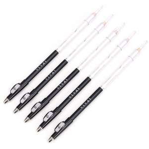 Lápis Duas Pontas Branco E Preto Com Apontador Vivai