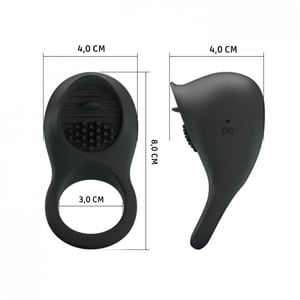 Anel Peniano Em Silicone Ring Shaking 12 Modos De Vibração Pretty Love