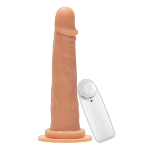 Prótese Maciça Com Vibro E Ventosa 19,5 X 4cm êxtase