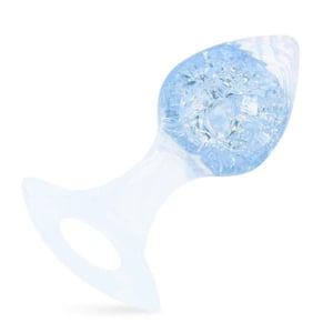 Plug Anal Coração Pequeno Em Silicone Com Esfera De Vidro Interno