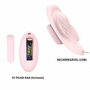 Calcinha Vibratória Fairy Boat 12 Vibrações Com Controle Wireless Pretty Love