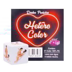 Dado Posições Hetero Color - Diversão Ao Cubo