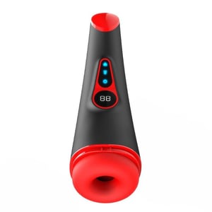 Masturbador 007 Pró Com Sucção E Tela De Led 9 Modos De Estimulação