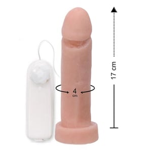 Prótese Em Cyber Ultra Macio Vibração Multivelocidade 17 X 4cm Ktoy