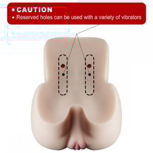 Masturbador Realista Com ânus Vagina E útero Penetráveis Crazy Lion