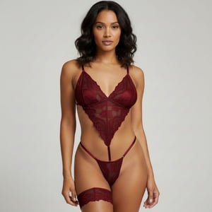 Body Sexy Em Renda Com Perneira Mil Toques