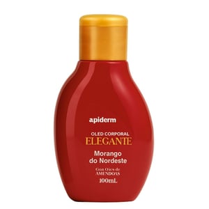 Elegante óleo Hidratante Corporal De Morango 100ml Apiderm