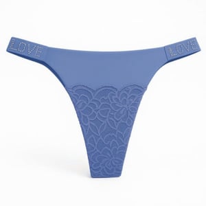 Calcinha Fio Dental Love Corte A Laser Com Detalhe Em Renda