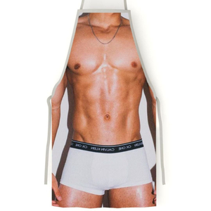 Avental Sensual 3d Masculino Com Cueca Boxer Branca Pimenta Sexy
