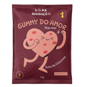 Gummy Do Amor Bala De Gelatina Masculino 15g Loka Sensação