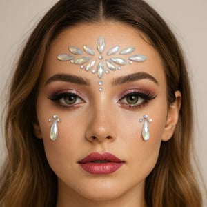 Face Gems Adesivo Brilhoso Para O Rosto Vibe Toys