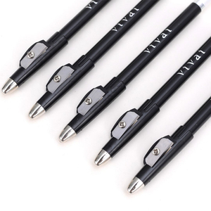 Lápis Duas Pontas Branco E Preto Com Apontador Vivai