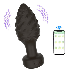 Plug Anal Em Silicone Com 10 Vibrações Via App Vibe Toys