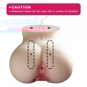 Masturbador Formato Bumbum Com ânus E Vagina Penetráveis Crazy Lion