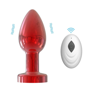 Plug Anal Cromado Com 10 Modos De Vibração E Controle Remoto Vibe Toys