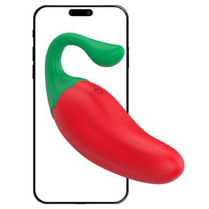 Pimenta Malagueta Vibrador Silicone 9 Vibrações Via Aplicativo Vibe Toys