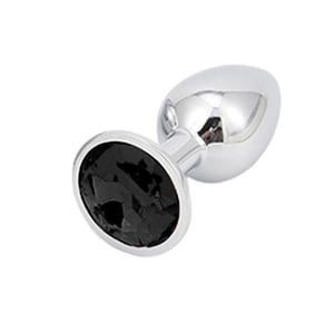 Plug Anal De Metal Com Pedra Colors Médio