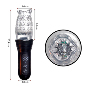 Masturbador Lanterna 9 Modos De Vai E Vem Rotação E Vibração