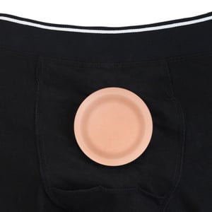 Boxer Unissex Em Algodão Para Uso De Prótese Com Ventosa