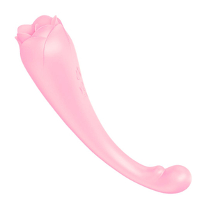 Vibrador Asap Flower Com Estimulador Clitoriano Shande