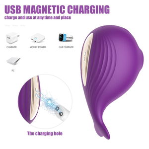 Vibrador Estimulador Cute Whale 7 Modos De Pulsação Vibe Toys