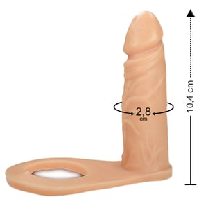 Anel Companheiro 10,4 X 2,8cm Linha Pura Luxúria Sexy Fantasy