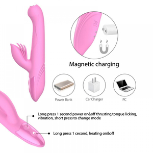 Vibrador Com Lingua 7 Modos De Vibração