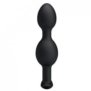 Plug Anal Silicone Com Esferas Massageadoras 12,5 X 2,3cm Pretty Love