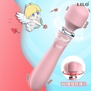 Vibrador Varinha Mágica Dupla 10 Modos De Vibrações Lilo