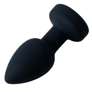 Plug Anal Em Silicone Com Led 10 Modos De Vibração E Rotação