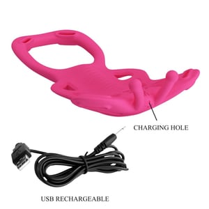 Cinta Ajustável Com Estimulador Clitoriano Com 10 Vibrações E Aplicativo Pretty Love