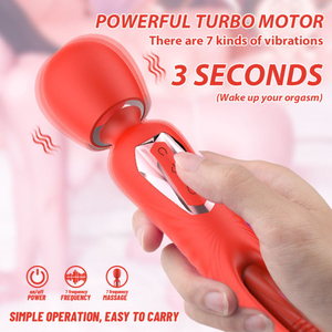 Vibrador Varinha Mágica Duplo Recarregável Para Ponto G E Estimulação De Clitóris Dennis