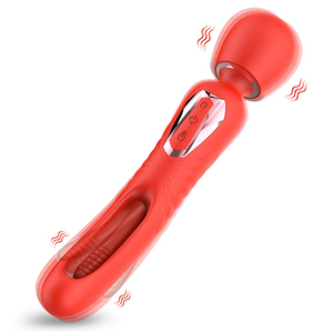 Vibrador Varinha Mágica Duplo Recarregável Para Ponto G E Estimulação De Clitóris Dennis